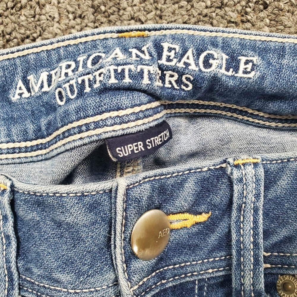 American Eagle super stretchy kick boot jeans, women's size 4